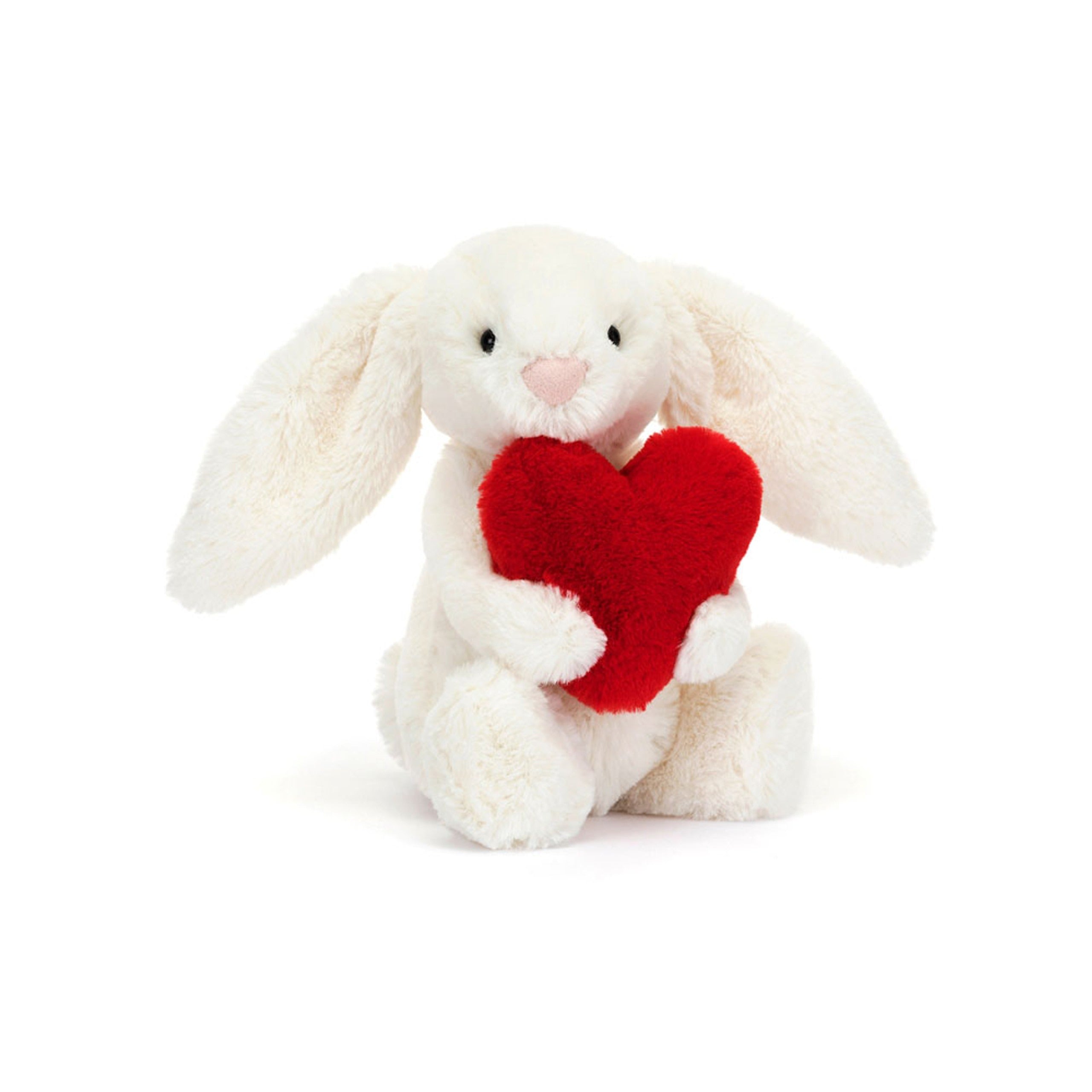 Bashful Red Love Heart Bunny – A Hug Full of Love ❤️🐰