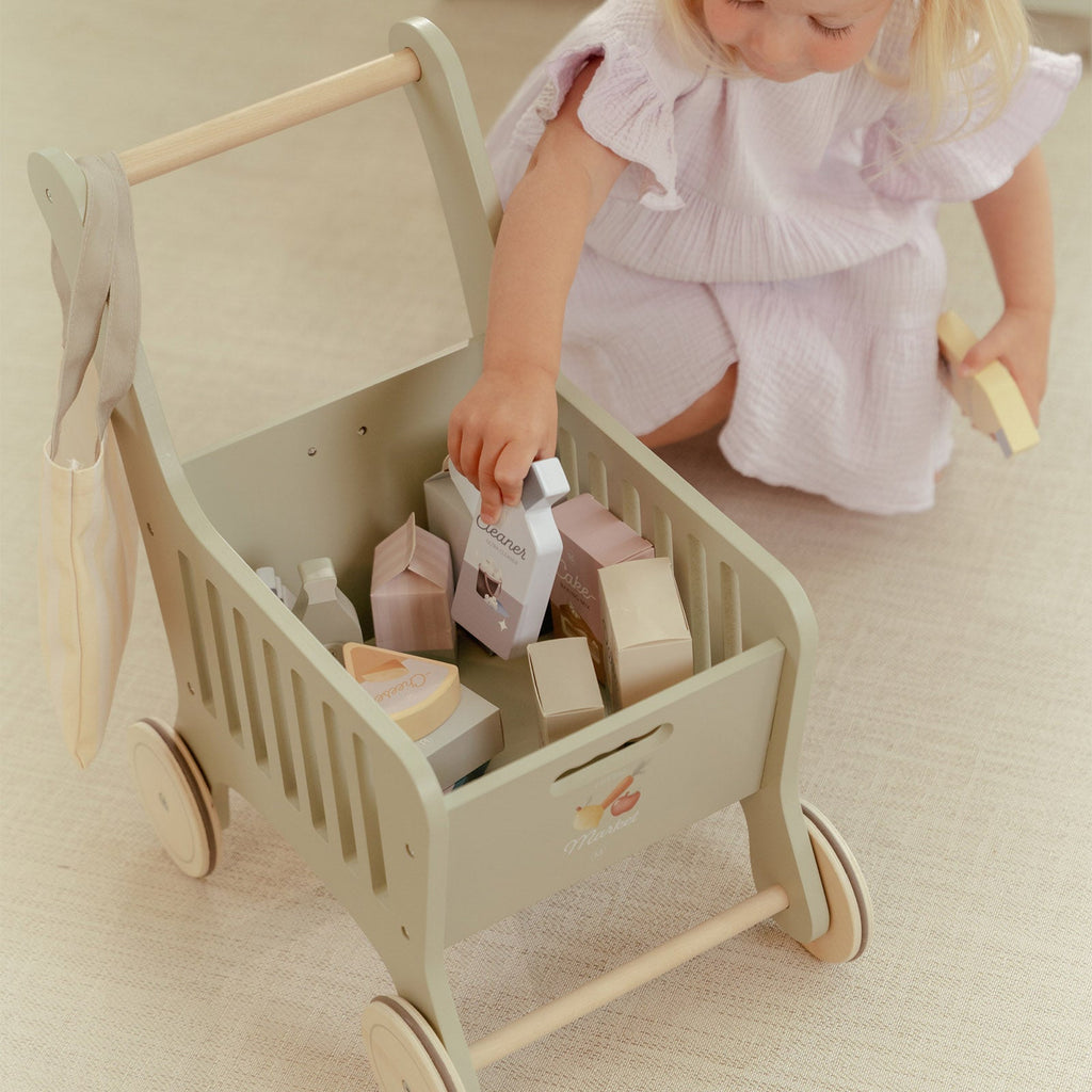 Little Dutch Wooden Shopping Cart